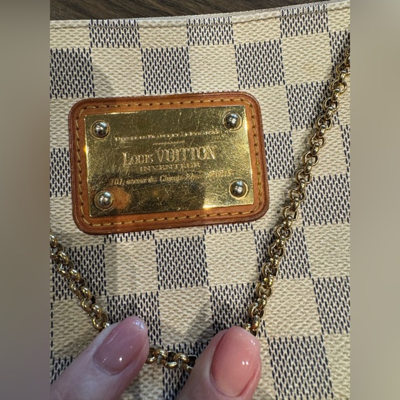Louis Vuitton Eva Handbag/Clutch - Damier Azur Canvas - Vintage but life left!🤎💛 - Picture 11 of 14